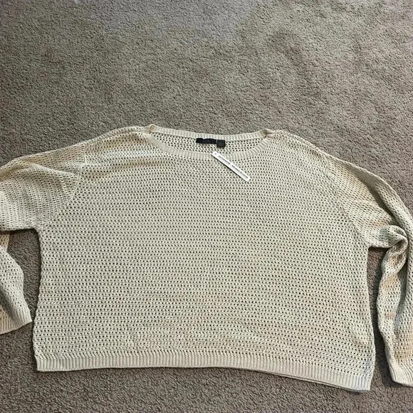 COPY - RDI NEW Womens Open Stitch Pullover Sweater Ribbed Trim Boatneck Size XL - Picture 10 of 11